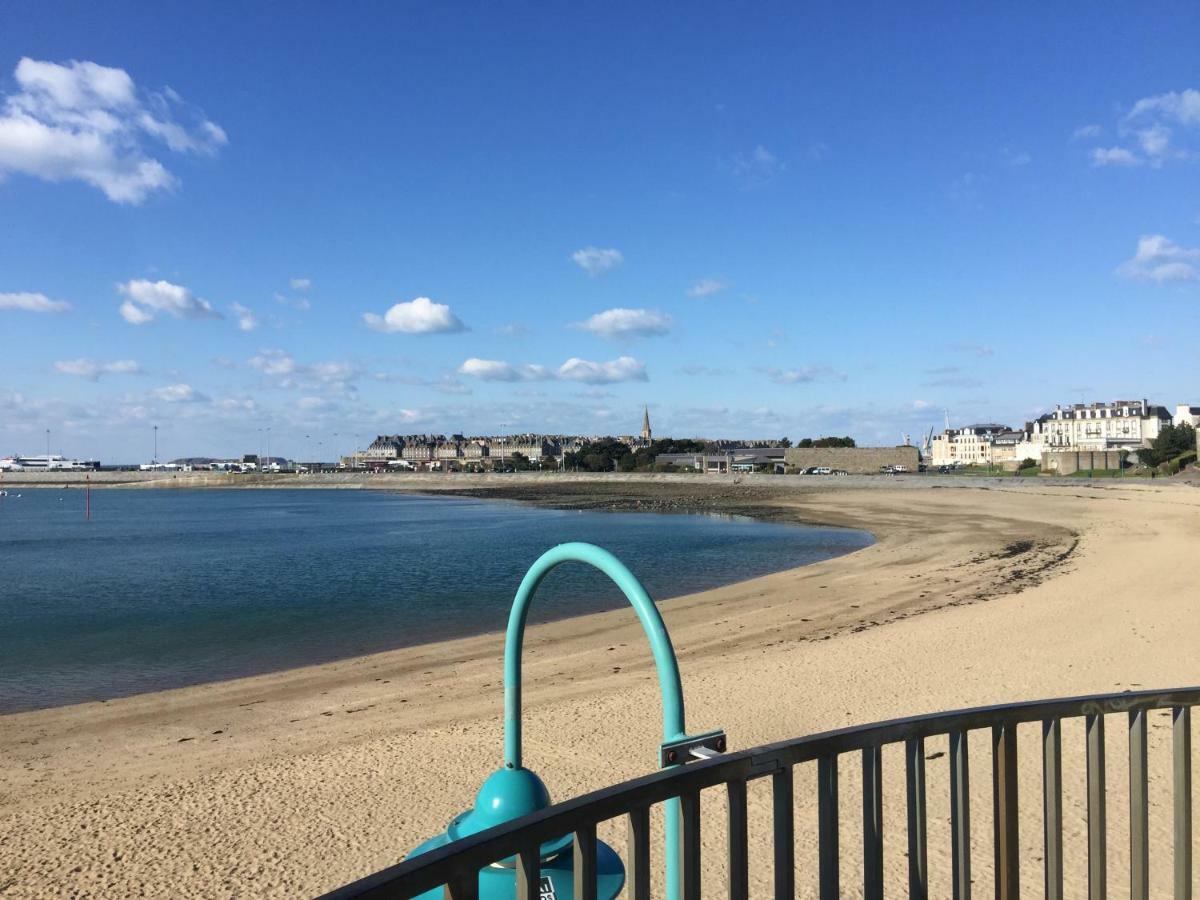 Studio Bord De Plage Des Bas Sablons Saint Malo Exteriör bild